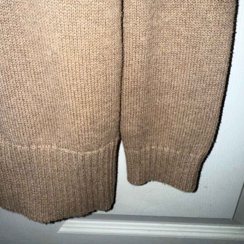 Karen Scott Tan Cowl Neck Cable Knit Sweater - Picture 5 of 5